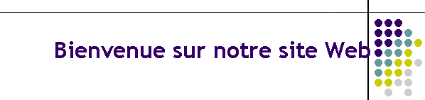 Bienvenue sur notre site Web
